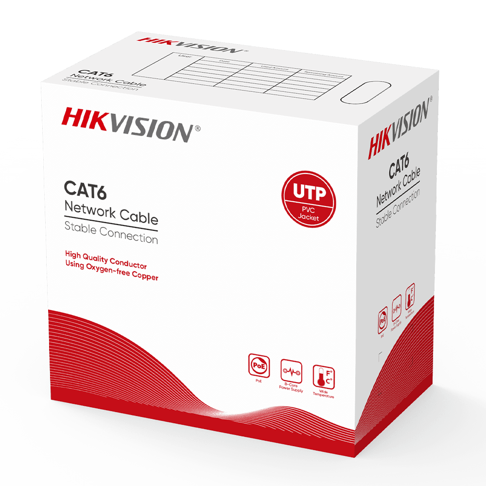 Hikvision cable UTP categoría 6