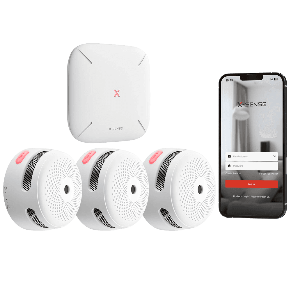 X-Sense Kit de detección de incendio autónomo X-Sense