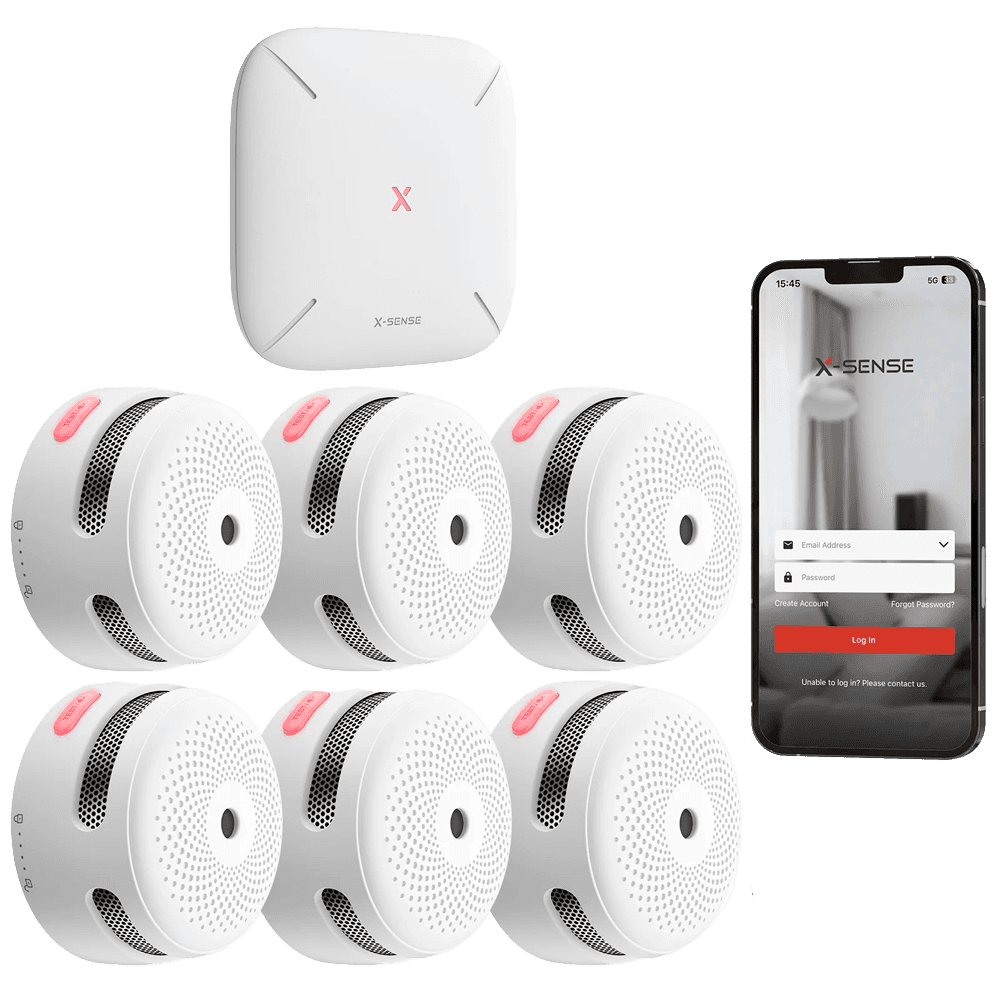 X-Sense Kit de detección de incendio autónomo X-Sense