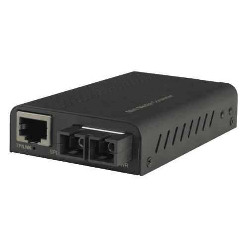 Marca Blanca Conversor de medios Gigabit con 1x RJ45 y 1x SC