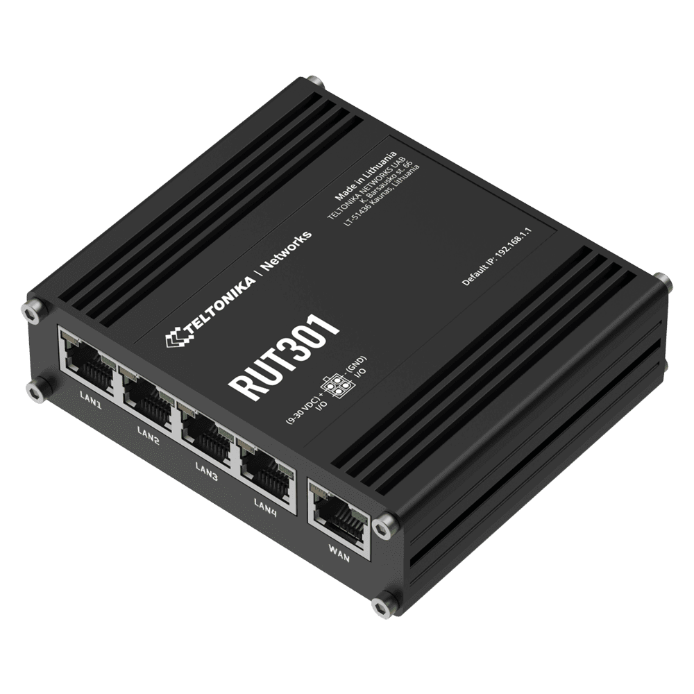 Teltonika Router industrial con 5 puertos RJ45 10/100 Mbps