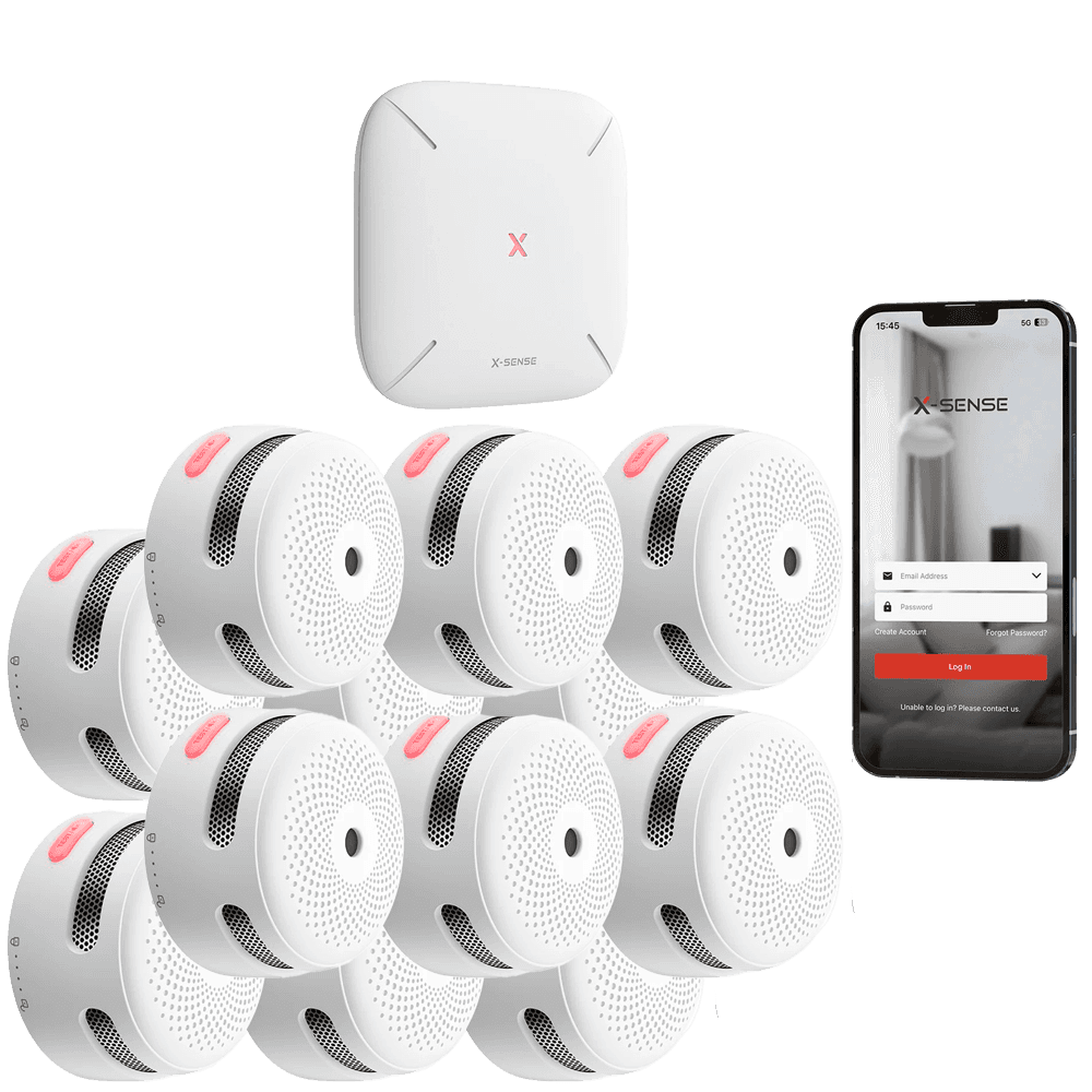 X-Sense Kit de detección de incendio autónomo X-Sense