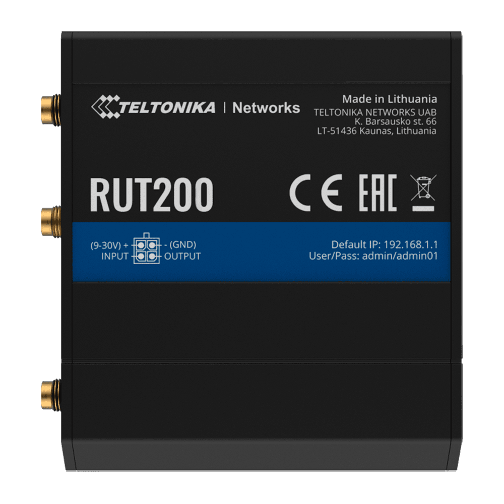 Teltonika Router Industrial 4G LTE Cat 4 (150/50 Mbps)