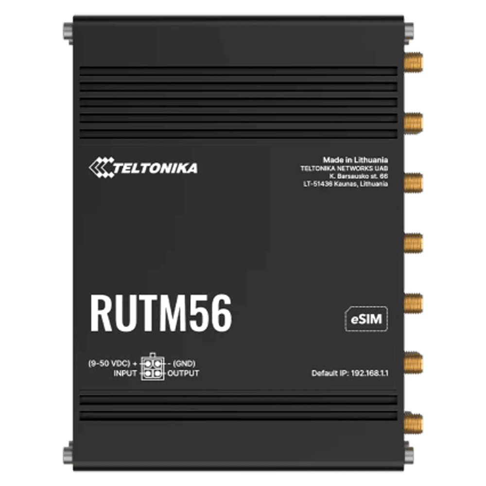 Teltonika Router Industrial Dual Modem: 1x 5G y 1x 4G Cat 4