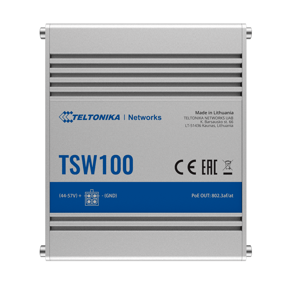 Teltonika Switch PoE No gestionable Industrial